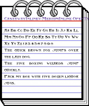 Castaway Inline v2 Regular animated font preview Castaway Inline v2 Regular animated font preview