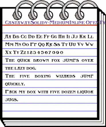 Castaway Solid v2 Regular animated font preview Castaway Solid v2 Regular animated font preview