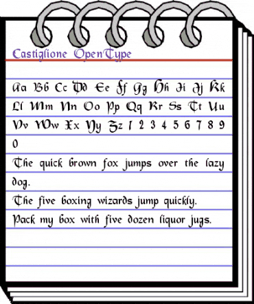 Castiglione Regular animated font preview Castiglione Regular animated font preview