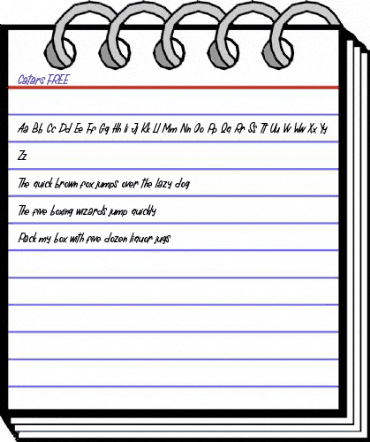 Catars FREE Regular animated font preview