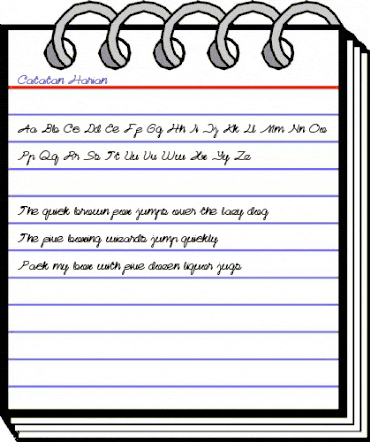 Catatan Harian Regular animated font preview