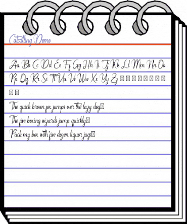 Catcalling Demo Regular animated font preview Catcalling Demo Regular animated font preview