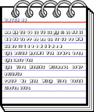 Catch 22 Regular animated font preview Catch 22 Regular animated font preview