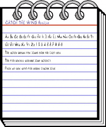 CATCH THE WIND Regular animated font preview CATCH THE WIND Regular animated font preview