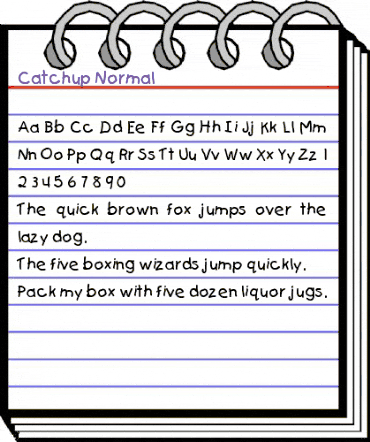 Catchup Normal animated font preview Catchup Normal animated font preview