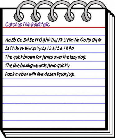 Catchup Thin BoldItalic animated font preview Catchup Thin BoldItalic animated font preview