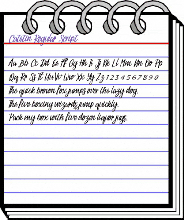 Catetin Regular animated font preview Catetin Regular animated font preview