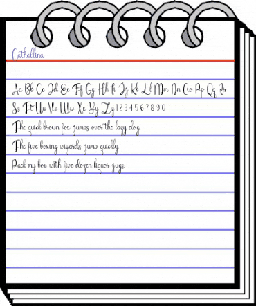 Cathallina Regular animated font preview Cathallina Regular animated font preview