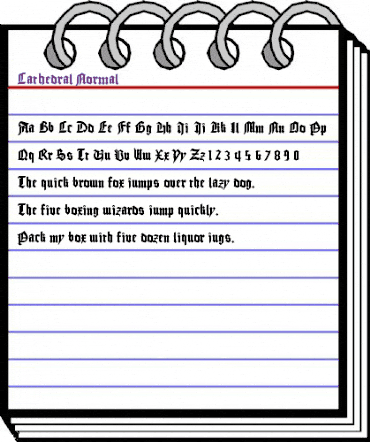 Cathedral Normal animated font preview Cathedral Normal animated font preview