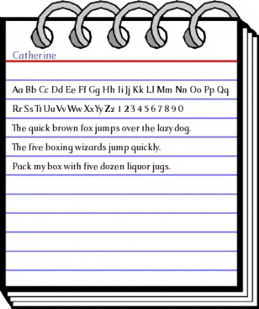 Catherine Regular animated font preview Catherine Regular animated font preview