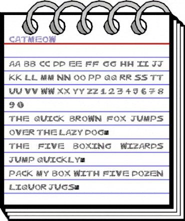 CatMeow Regular animated font preview