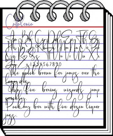 Cattalonia Regular animated font preview Cattalonia Regular animated font preview