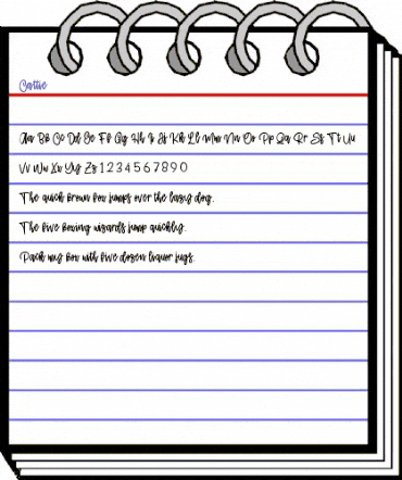 Cattie Regular animated font preview