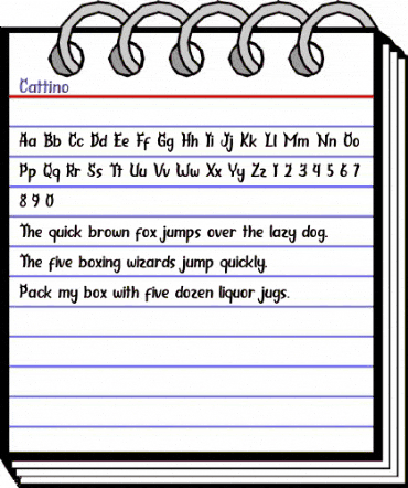 Cattino Regular animated font preview Cattino Regular animated font preview