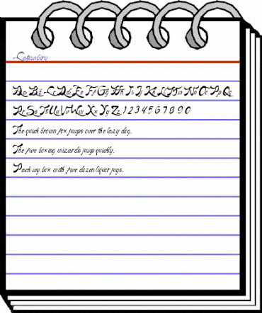 Catumbiry Regular animated font preview