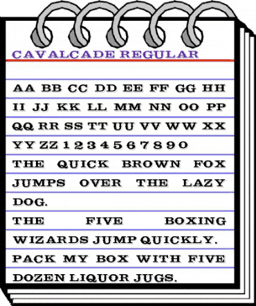 Cavalcade-Regular Regular animated font preview Cavalcade-Regular Regular animated font preview
