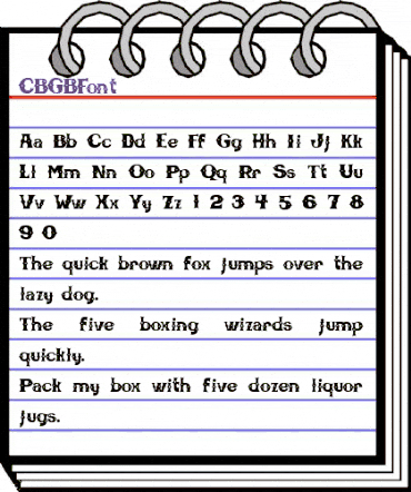 CBGBFont Regular animated font preview CBGBFont Regular animated font preview