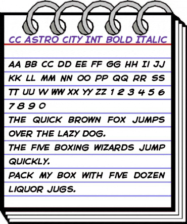 CC Astro City Int Bold Italic animated font preview CC Astro City Int Bold Italic animated font preview