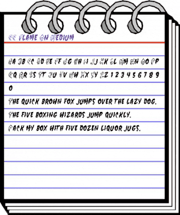 CC Flame On Medium animated font preview