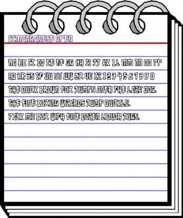 CCManganese Open animated font preview