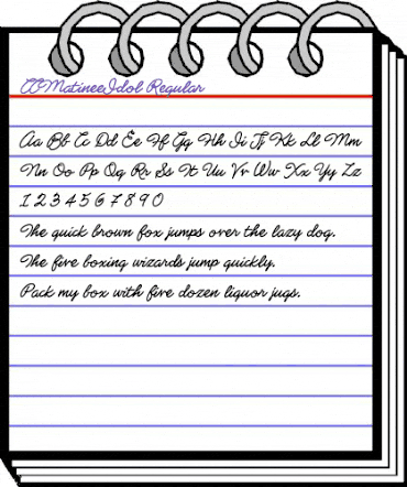 CCMatineeIdol Regular animated font preview CCMatineeIdol Regular animated font preview