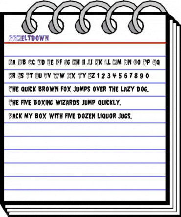 CCMeltdown Medium animated font preview CCMeltdown Medium animated font preview