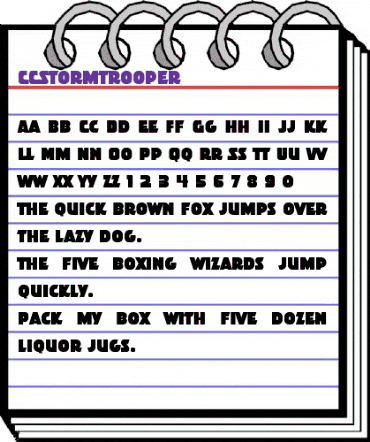 CCStormtrooper Medium animated font preview CCStormtrooper Medium animated font preview