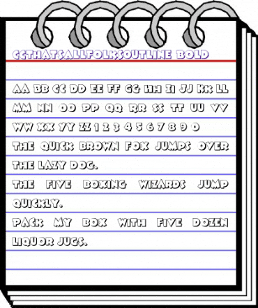 CCThatsAllFolksOutline Bold animated font preview CCThatsAllFolksOutline Bold animated font preview