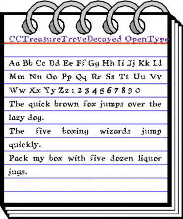 CCTreasureTroveDecayed Regular animated font preview CCTreasureTroveDecayed Regular animated font preview