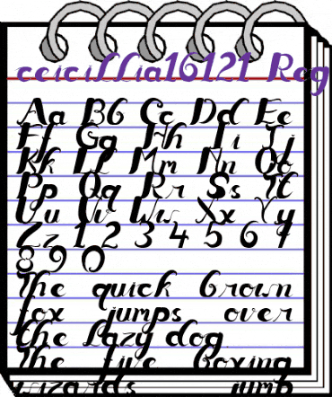 ceicillia16121 Regular animated font preview ceicillia16121 Regular animated font preview