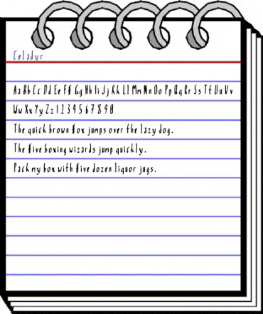 Celadyr Regular animated font preview Celadyr Regular animated font preview