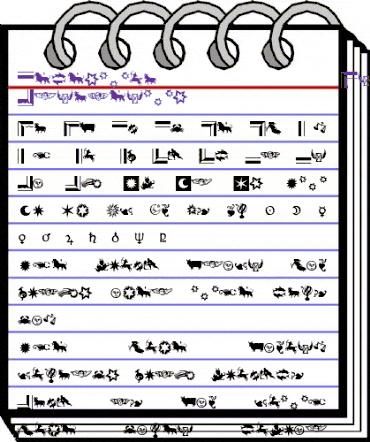 Celestia Antiqua Regular animated font preview