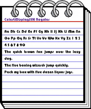 CelestiDisplaySSK Regular animated font preview CelestiDisplaySSK Regular animated font preview