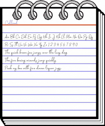 Celliad Regular animated font preview Celliad Regular animated font preview