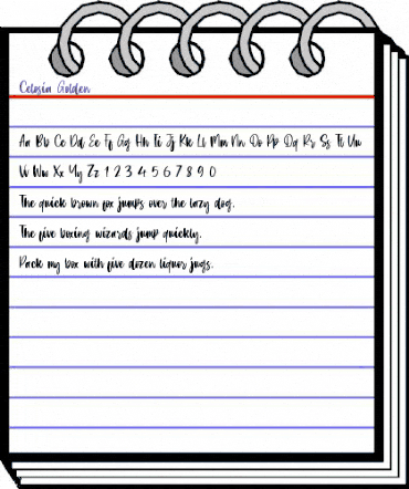 Celosia Golden Regular animated font preview Celosia Golden Regular animated font preview