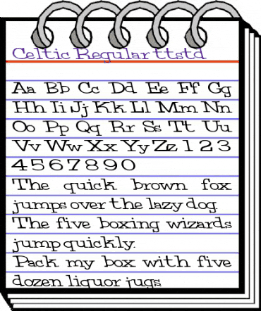 Celtic Regular animated font preview Celtic Regular animated font preview