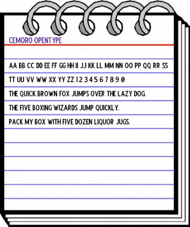 Cemoro Regular animated font preview Cemoro Regular animated font preview