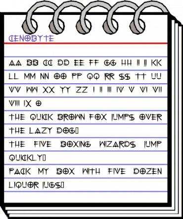 Cenobyte Regular animated font preview Cenobyte Regular animated font preview