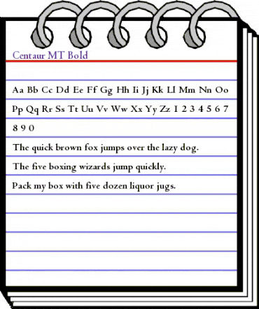 Centaur MT Bold animated font preview Centaur MT Bold animated font preview