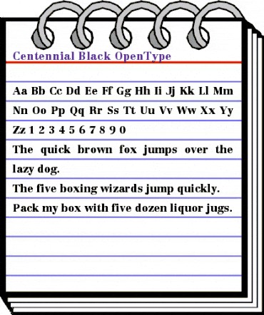 Centennial Regular animated font preview Centennial Regular animated font preview