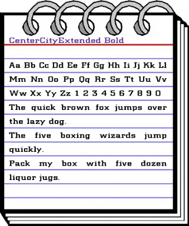 CenterCityExtended Bold animated font preview CenterCityExtended Bold animated font preview