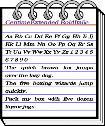 CentimeExtended BoldItalic animated font preview CentimeExtended BoldItalic animated font preview