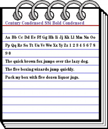 Century Condensed SSi Bold Condensed animated font preview Century Condensed SSi Bold Condensed animated font preview