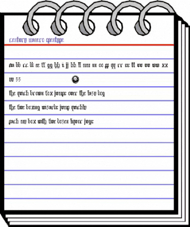 Century Manero Regular animated font preview Century Manero Regular animated font preview