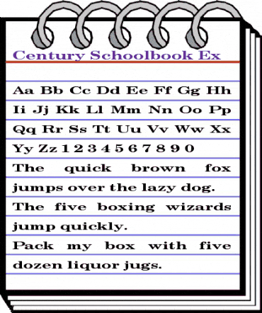 Century Schoolbook Ex Regular animated font preview