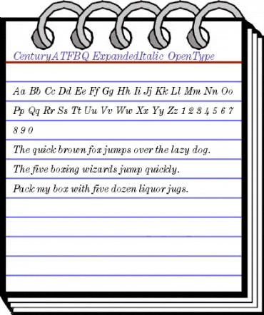 Century ATF BQ Regular animated font preview Century ATF BQ Regular animated font preview