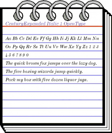 CenturyExpanded Regular animated font preview CenturyExpanded Regular animated font preview