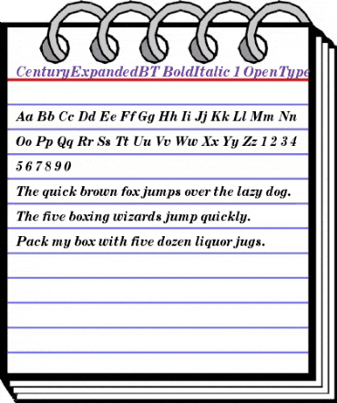 Century Expanded Bold Italic animated font preview Century Expanded Bold Italic animated font preview