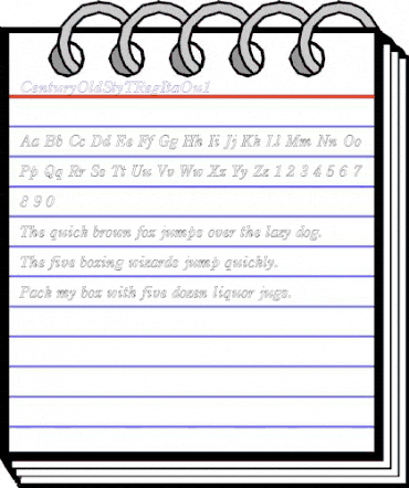 CenturyOldStyTRegItaOu1 Regular animated font preview CenturyOldStyTRegItaOu1 Regular animated font preview