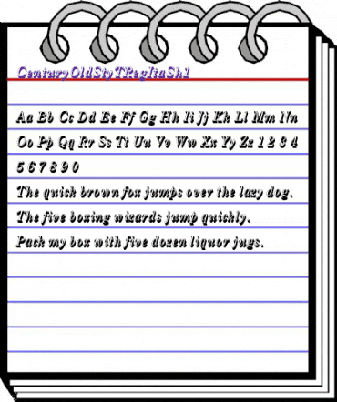 CenturyOldStyTRegItaSh1 Regular animated font preview CenturyOldStyTRegItaSh1 Regular animated font preview